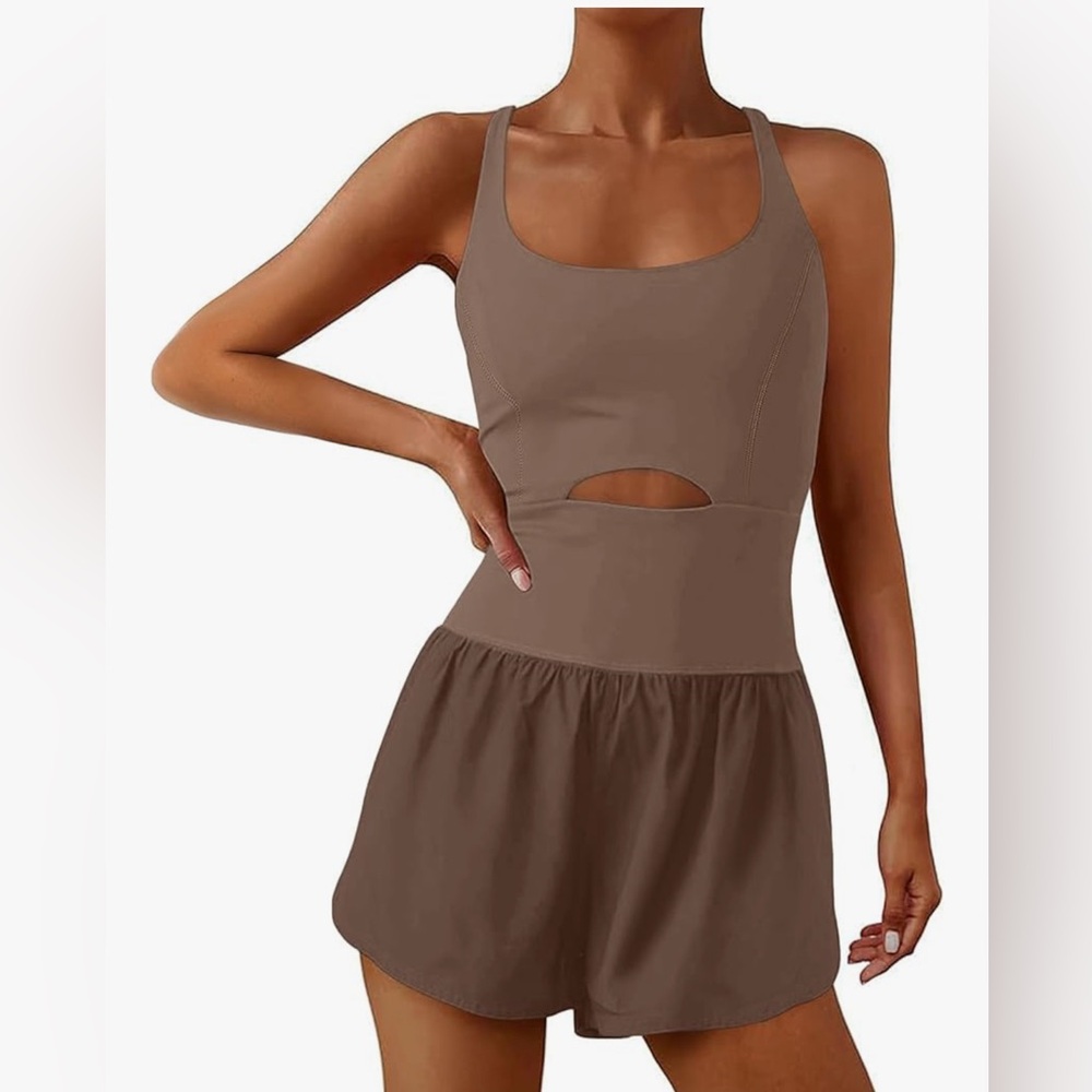 Women’s Brown Workout One Piece